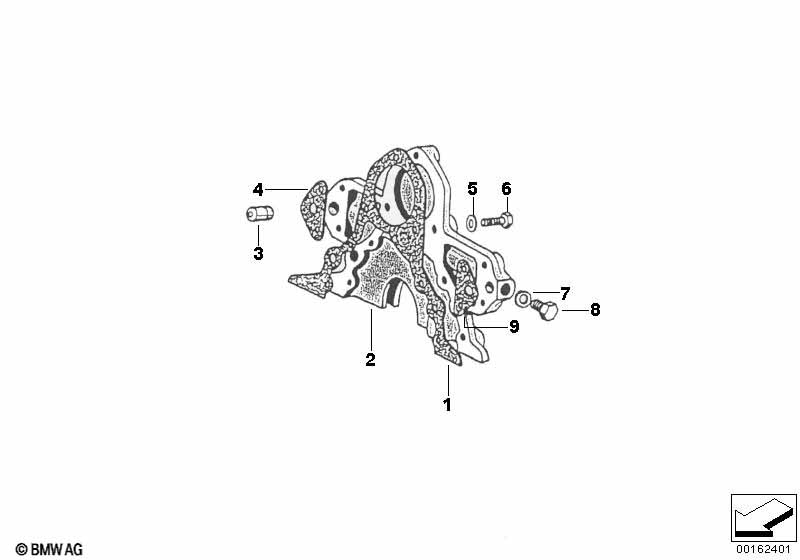 Engine housing mounting parts