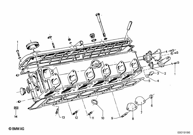 Cylinder head cover/Mounting parts