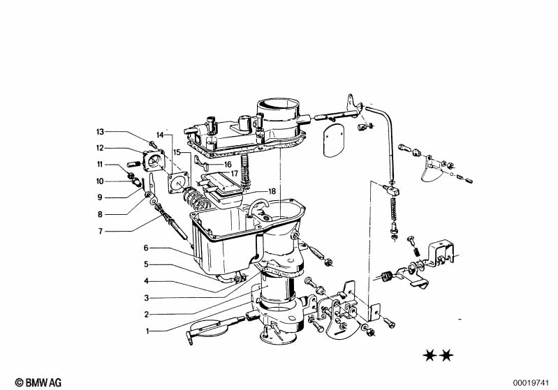 Carburetor mounting parts