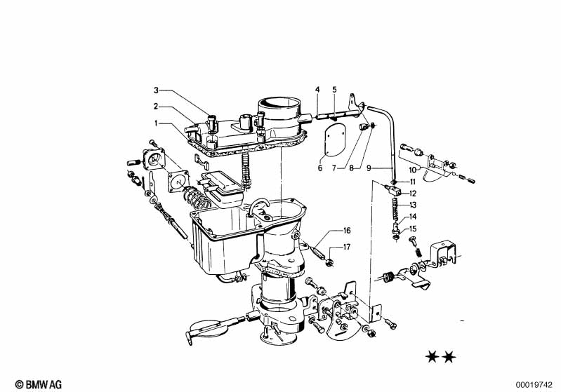 Carburetor mounting parts