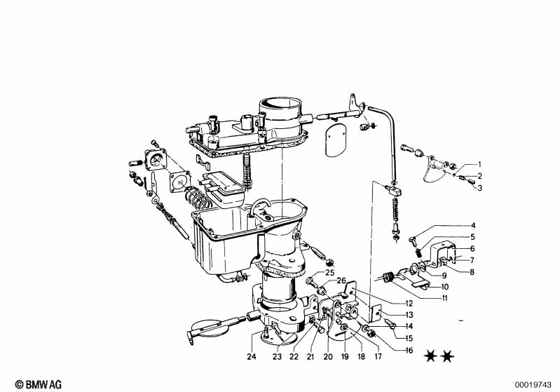 Carburetor mounting parts