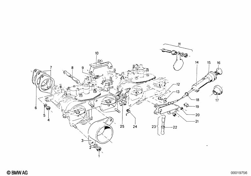 Carburetor mounting parts