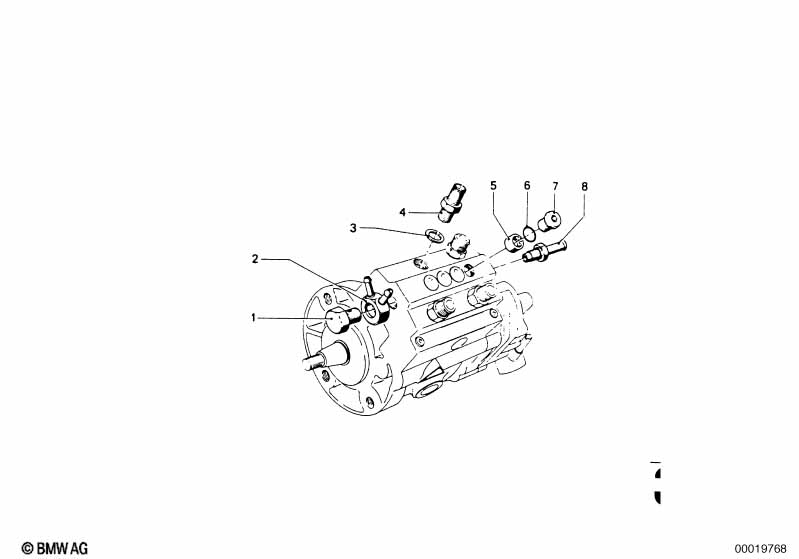 Single parts f injection pump
