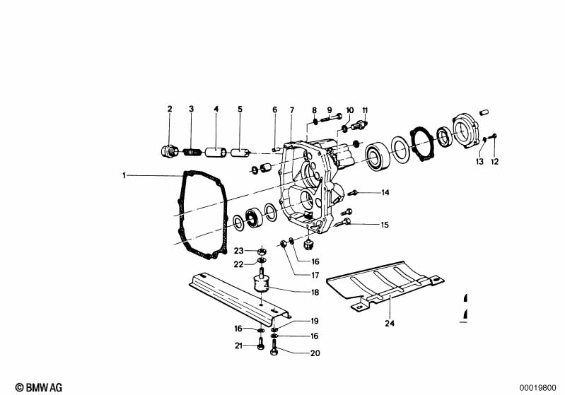 Getrag 242 housing+attaching parts