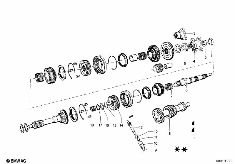 Getrag 242 gear wheel set parts/Rep.kits