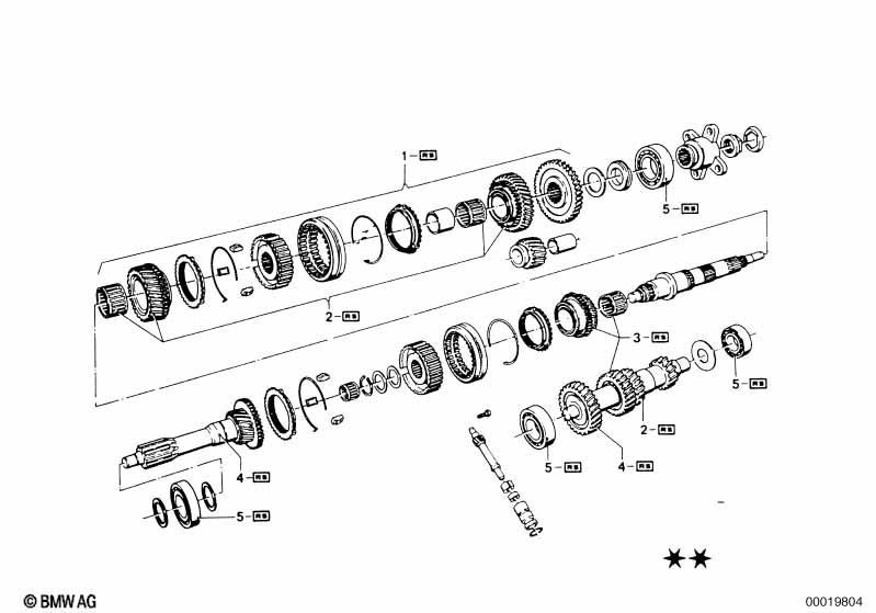 Getrag 242 gear wheel set parts/Rep.kits