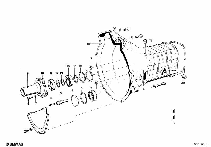 Getrag 235 housing+attaching parts