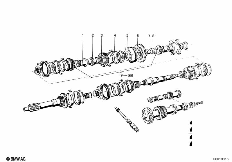 Getrag 235 gear wheel set parts/Rep.kits