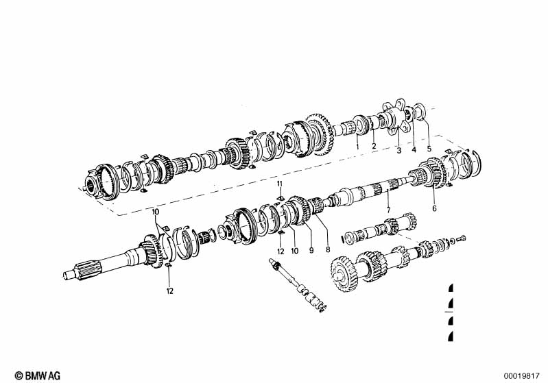 Getrag 235 gear wheel set parts/Rep.kits