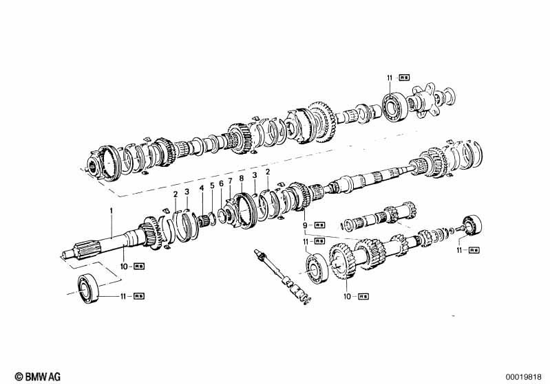 Getrag 235 gear wheel set parts/Rep.kits