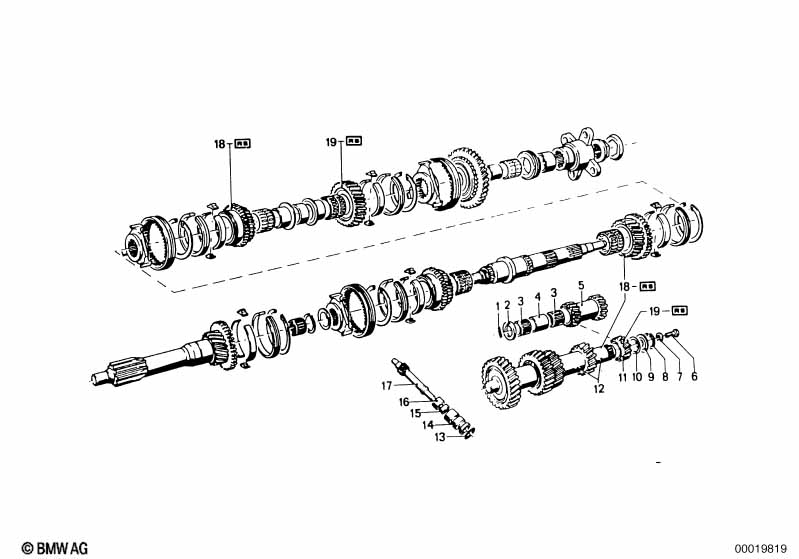 Getrag 235 gear wheel set parts/Rep.kits
