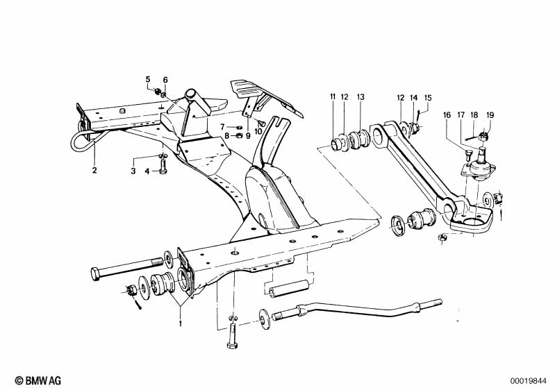 Front axle support