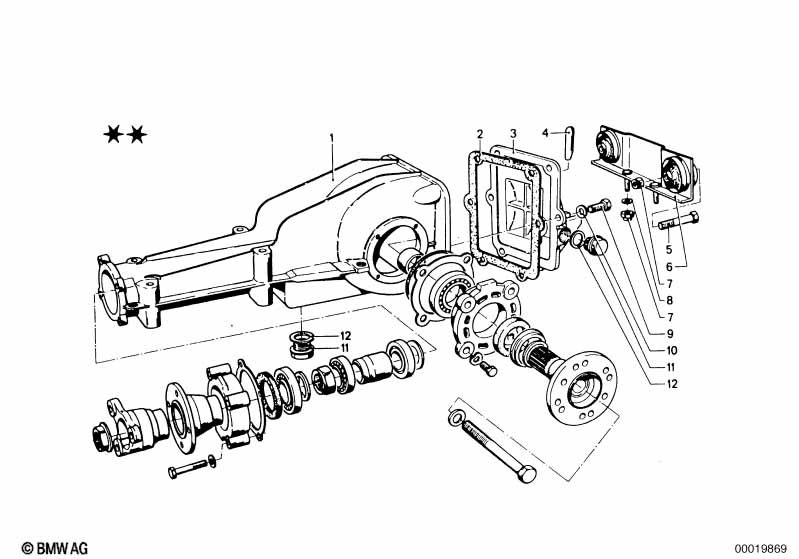 Differential-housing/housing cover