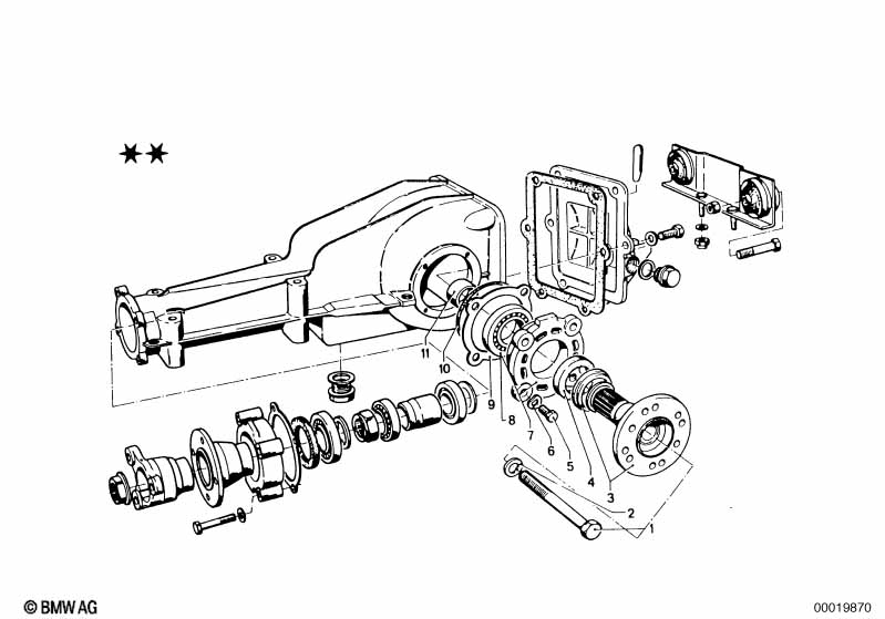 Differential-housing/housing cover