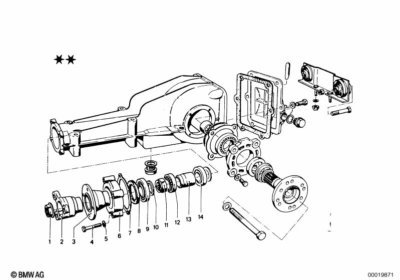 Rear-axle-drive parts