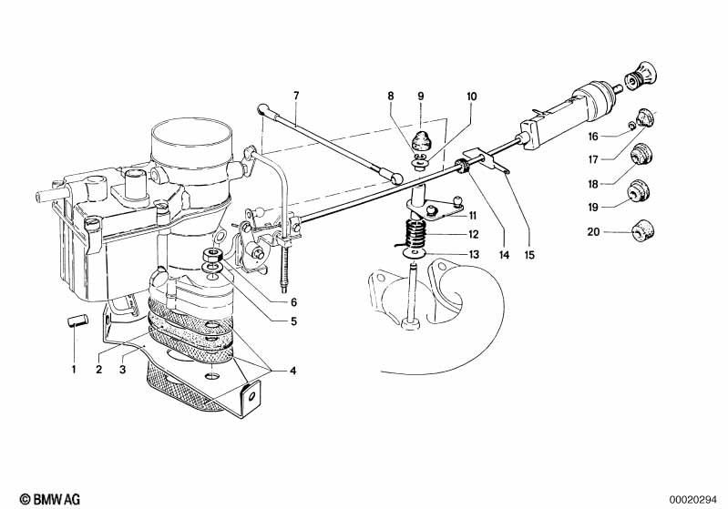 Carburetor mounting parts