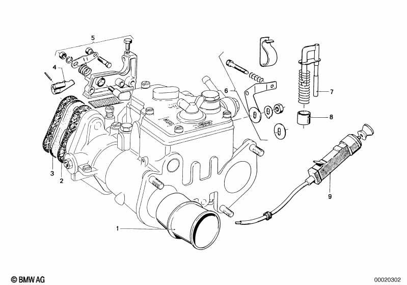 Carburetor mounting parts