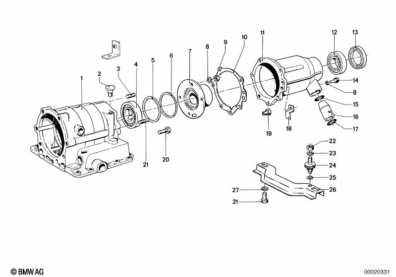 ZF 3hp12 housing parts/oil pan