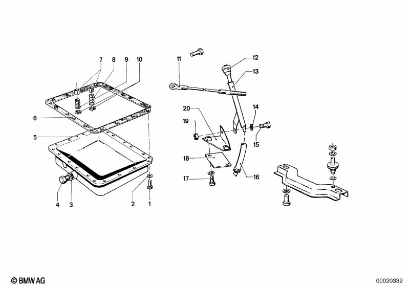 ZF 3hp12 housing parts/oil pan