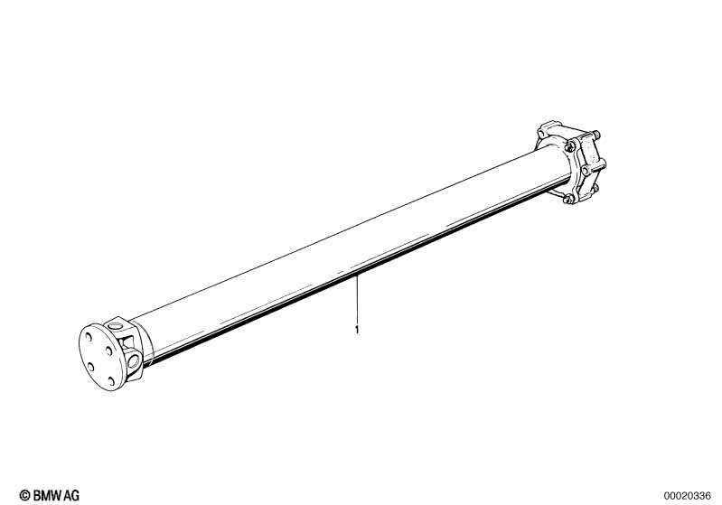 Drive shaft,univ.joint/center mounting