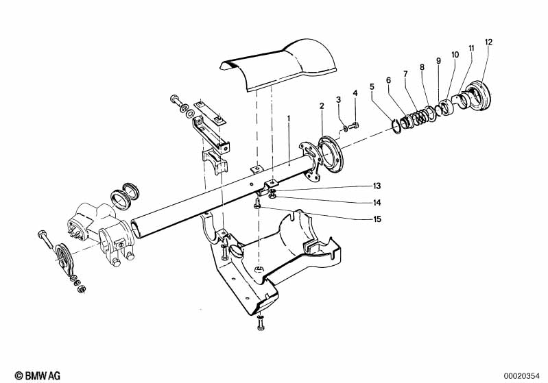 Steering column-tube/trim panel