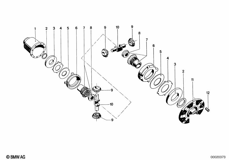 Differential-limited slip diff.unit