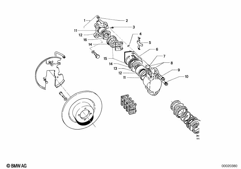 Front wheel brake
