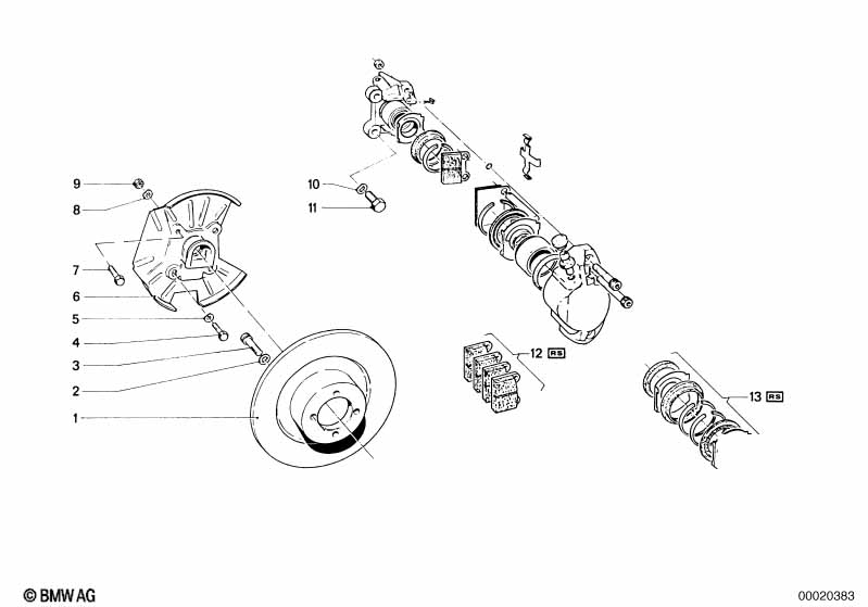 Front wheel brake
