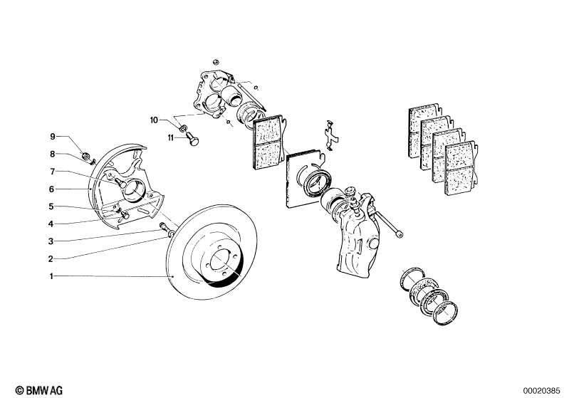 Front wheel brake