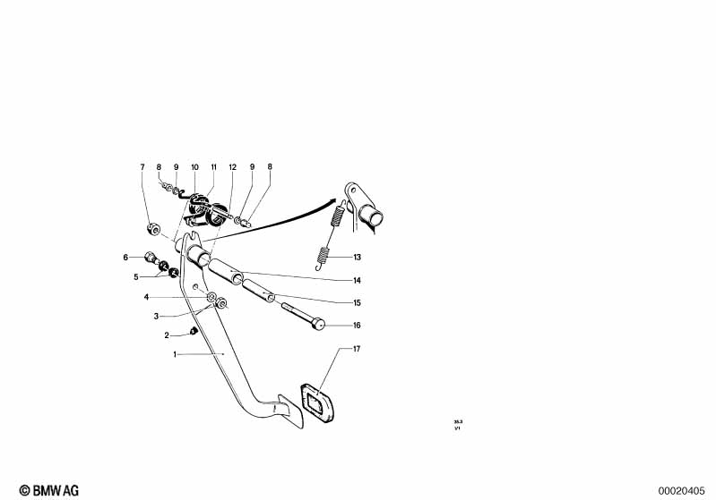 Pedals-supporting bracket/clutch pedal
