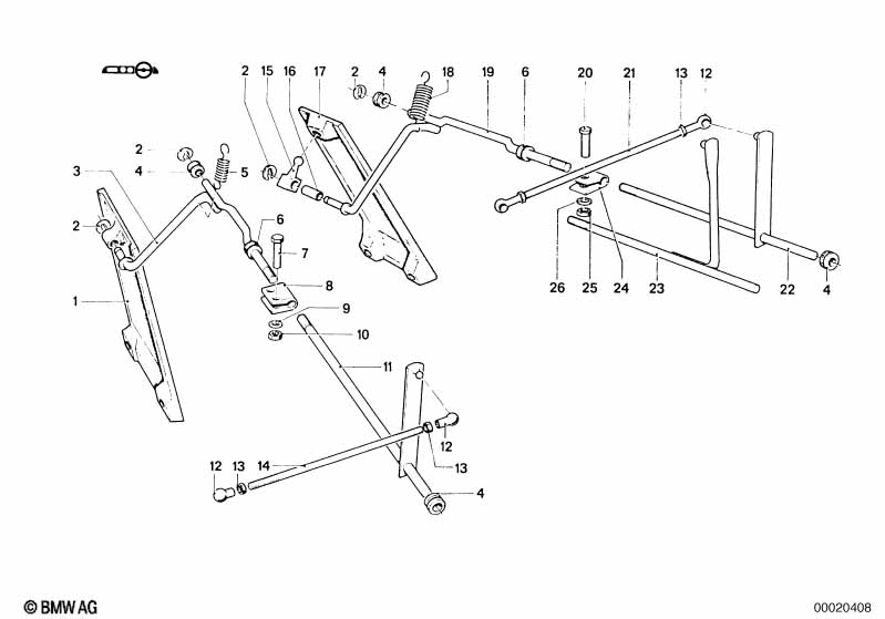 Accelerator pedal/rod assy