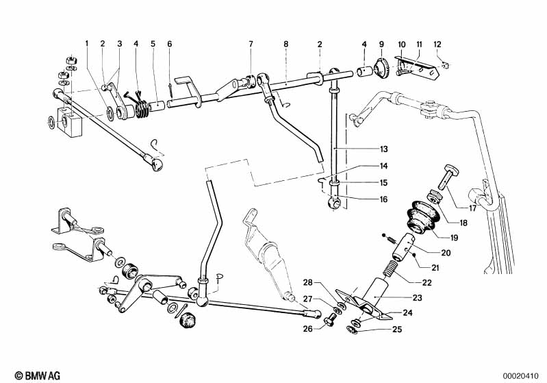Accelerator pedal/rod assy