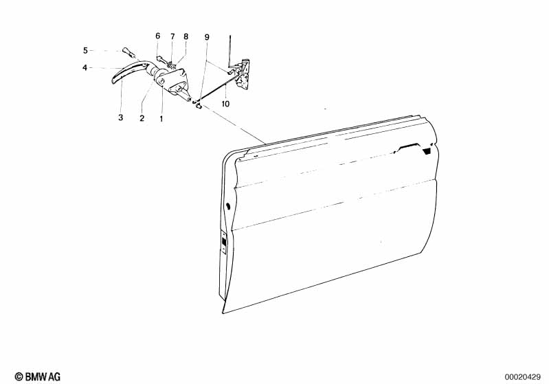 Front door-hinge/door brake