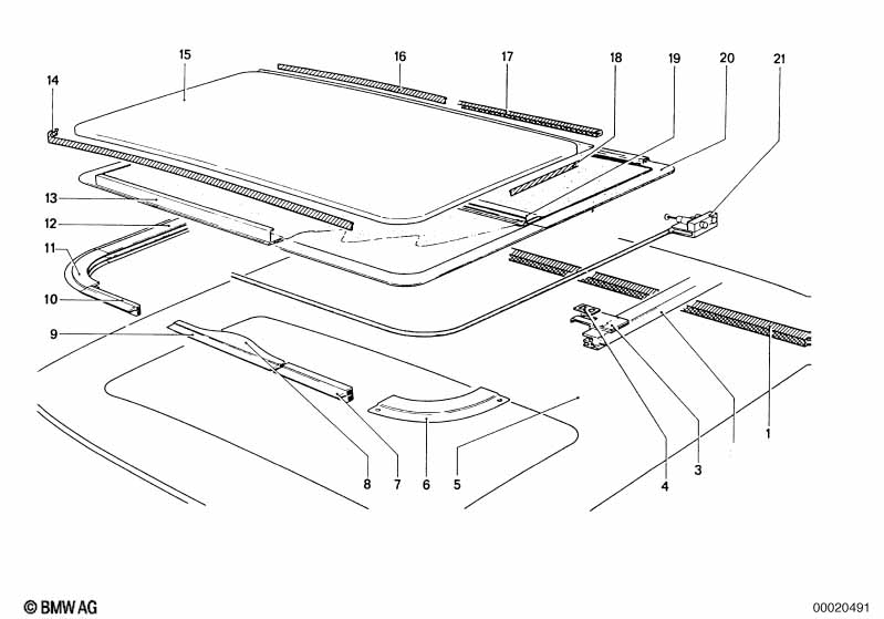 Sliding roof