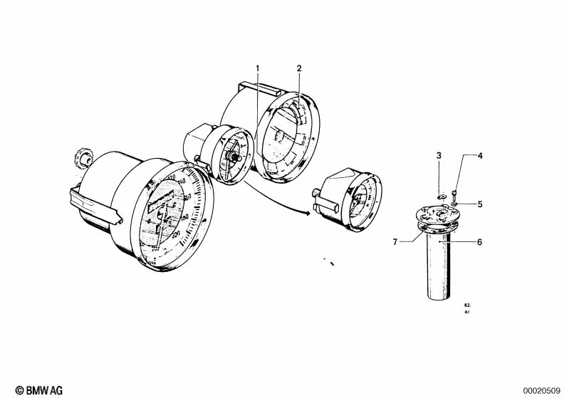 Instruments/mounting parts