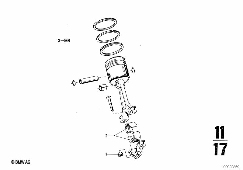Connecting rod with bearing shell