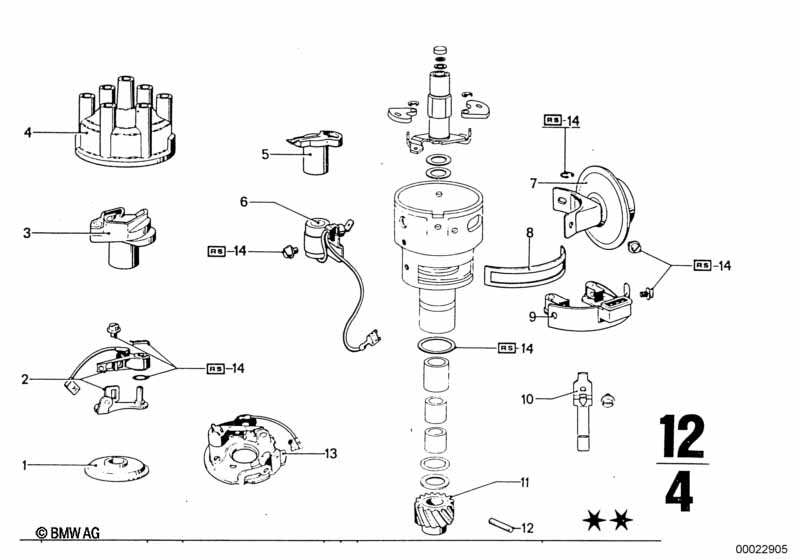 Distributor-single parts
