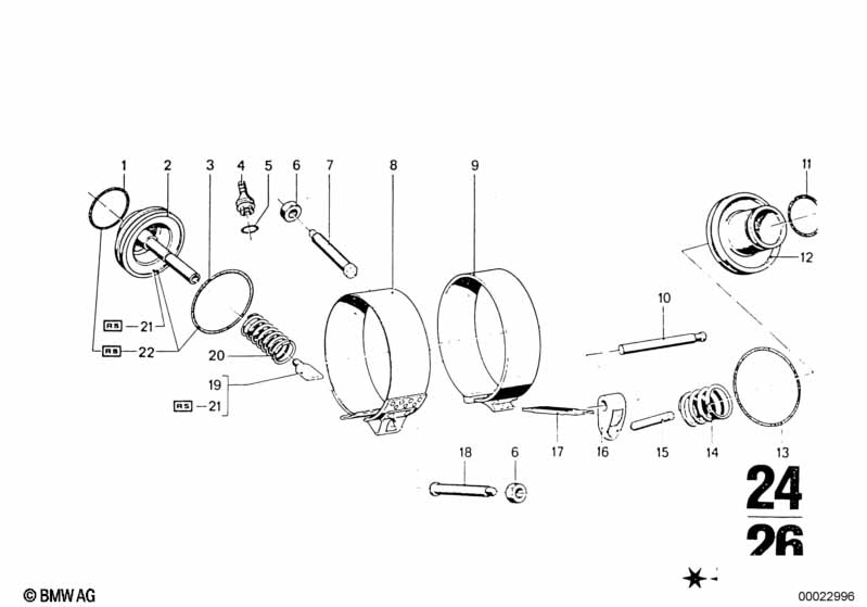 Bw 65 brake bands