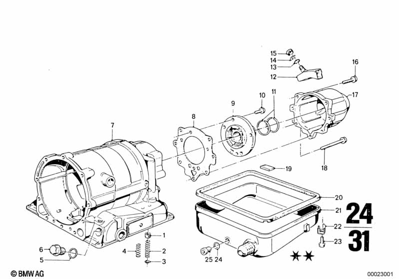 ZF 3hp22 housing parts/oil pan