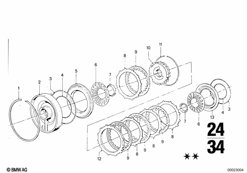 ZF 3hp22 brake clutch C/C'