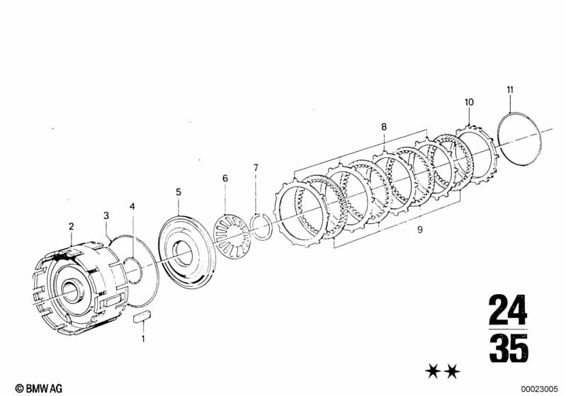 ZF 3hp22 brake clutch D