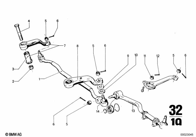 Tie rod, track-rod arm, var. steering