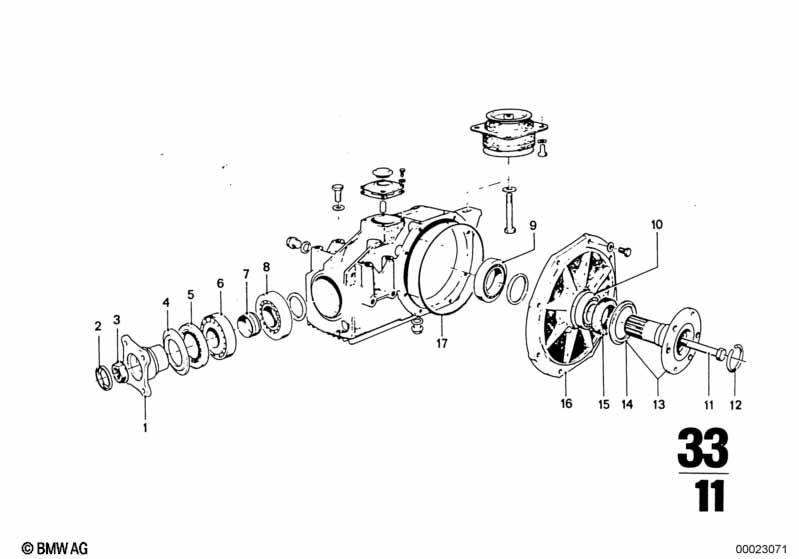 Rear-axle-drive parts