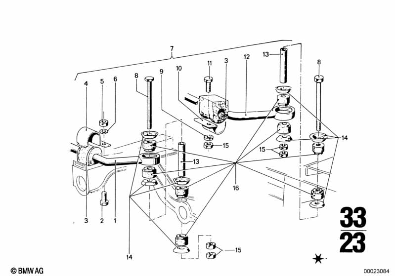 Suspension, stabilizer bar