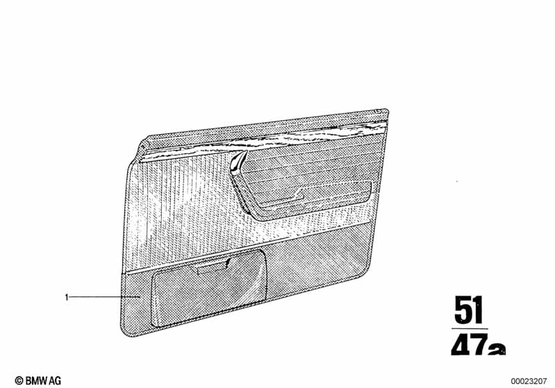 Door trim panel assy, front