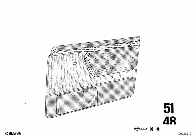 Door trim panel assy, front
