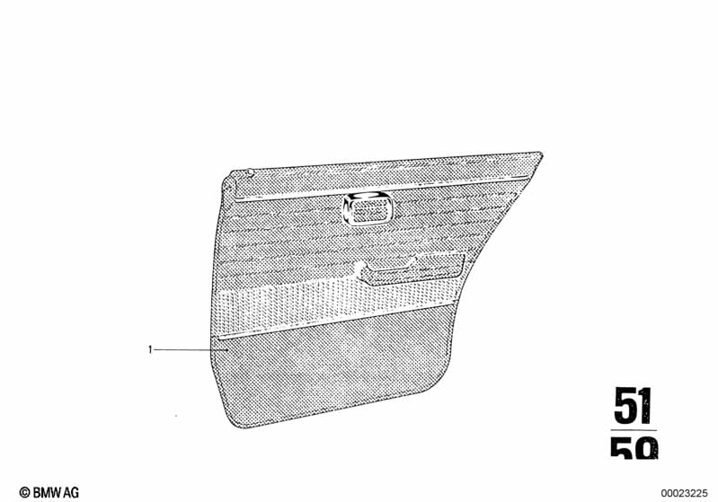 Door trim, rear