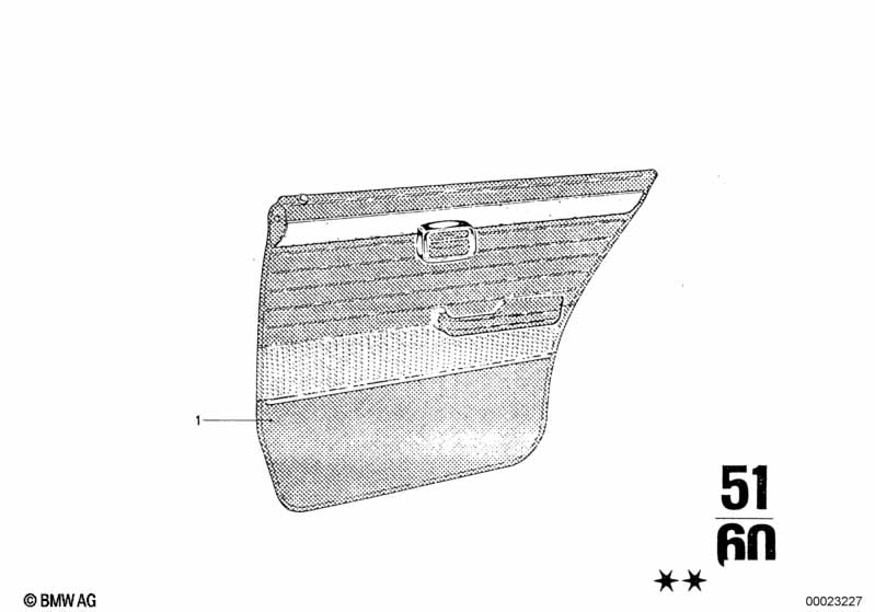 Door trim, rear