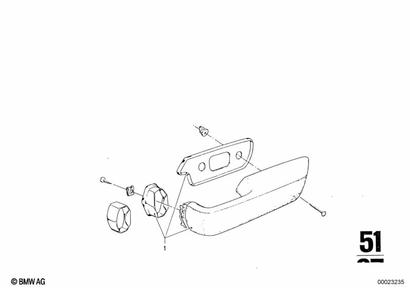 Armrest, rear
