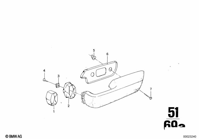 Armrest, rear
